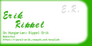 erik rippel business card